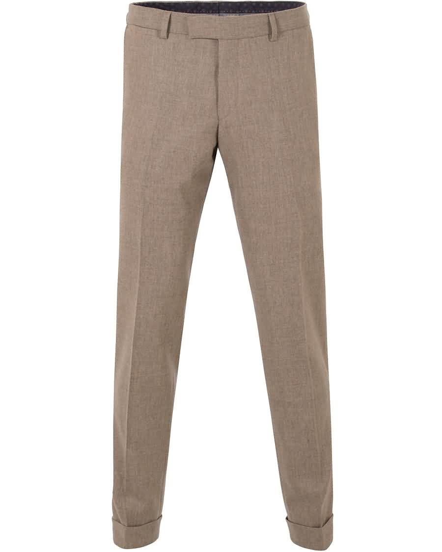 oscar jacobson dean turn up flannel trousers camel brown Virkelig Facebook pmkvb